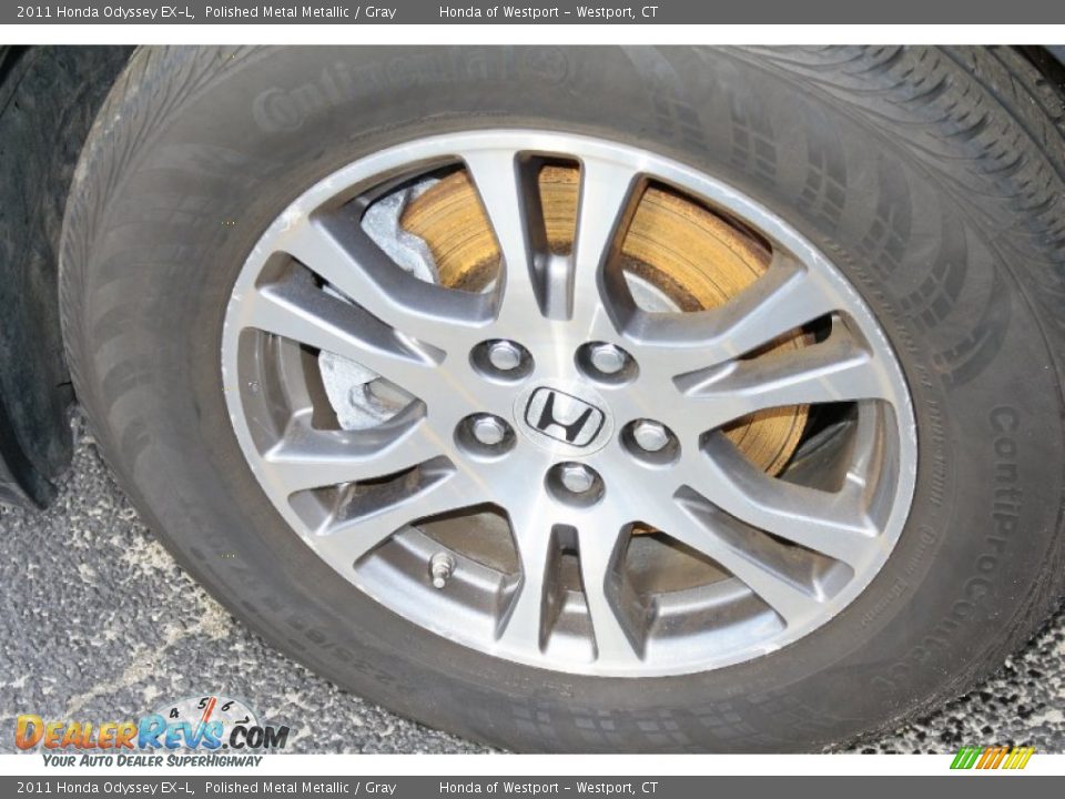 2011 Honda Odyssey EX-L Polished Metal Metallic / Gray Photo #23
