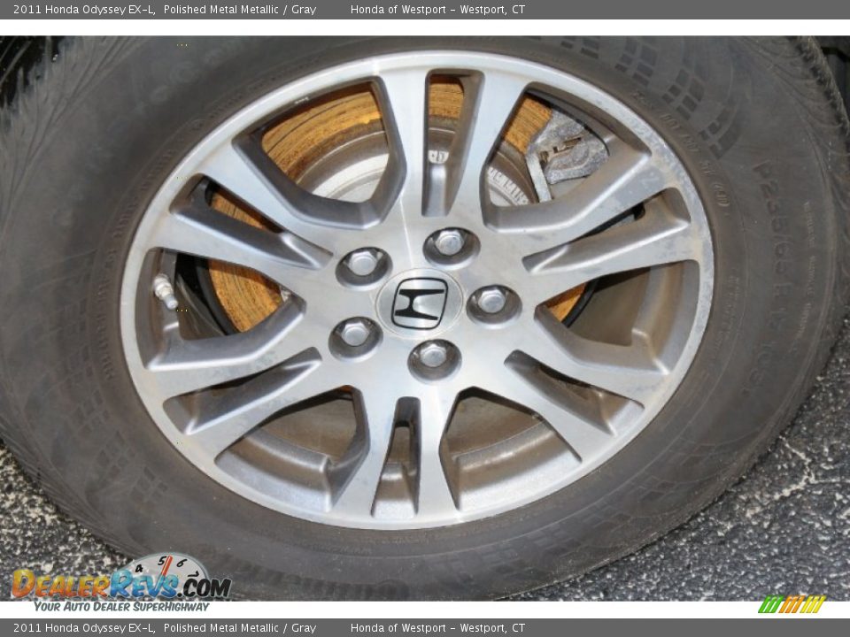 2011 Honda Odyssey EX-L Polished Metal Metallic / Gray Photo #24