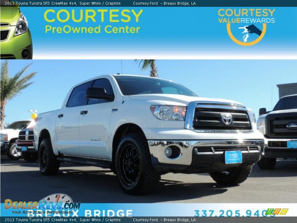 2013 Toyota Tundra SR5 CrewMax 4x4 Super White / Graphite Photo #1