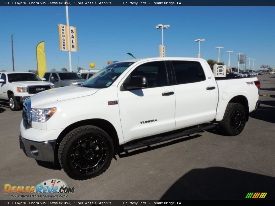 2013 Toyota Tundra SR5 CrewMax 4x4 Super White / Graphite Photo #5