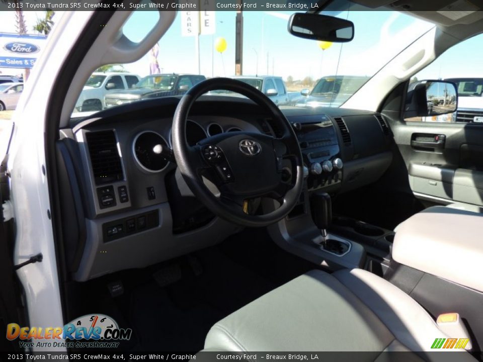 2013 Toyota Tundra SR5 CrewMax 4x4 Super White / Graphite Photo #12