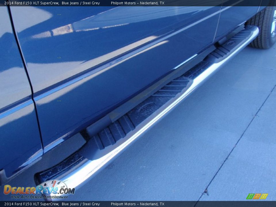 2014 Ford F150 XLT SuperCrew Blue Jeans / Steel Grey Photo #14