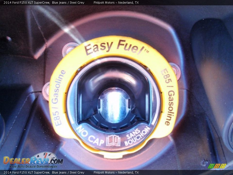 2014 Ford F150 XLT SuperCrew Blue Jeans / Steel Grey Photo #16