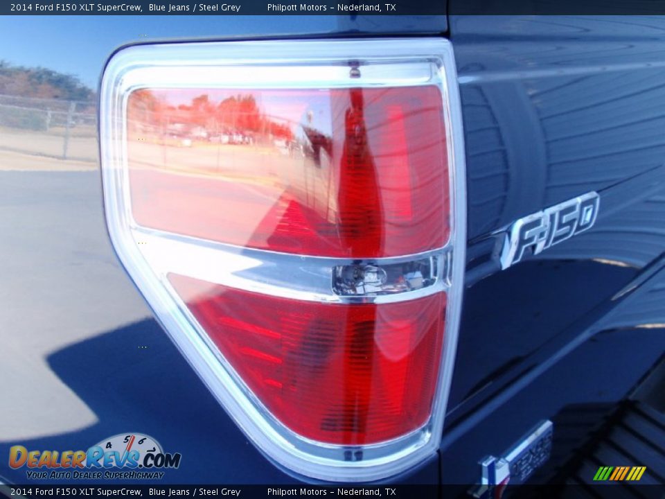 2014 Ford F150 XLT SuperCrew Blue Jeans / Steel Grey Photo #17