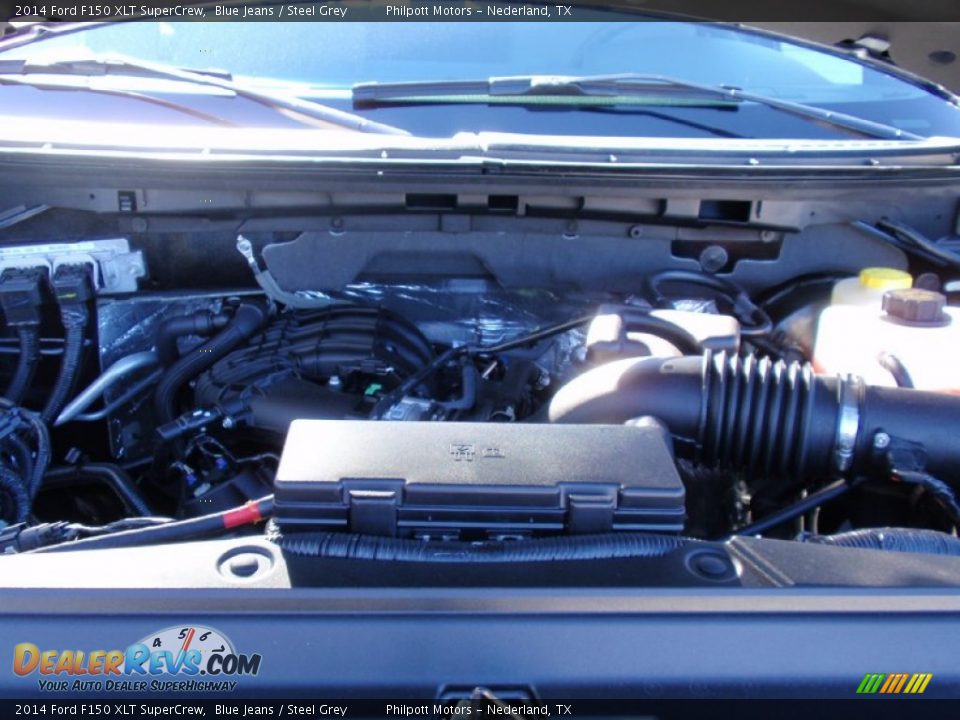 2014 Ford F150 XLT SuperCrew Blue Jeans / Steel Grey Photo #21