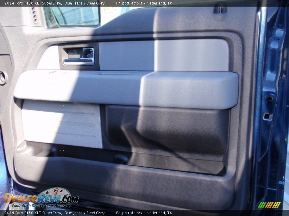 2014 Ford F150 XLT SuperCrew Blue Jeans / Steel Grey Photo #22