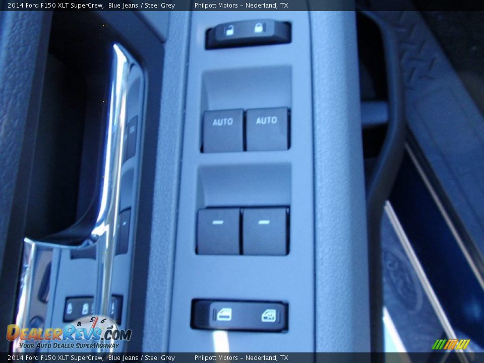 2014 Ford F150 XLT SuperCrew Blue Jeans / Steel Grey Photo #28