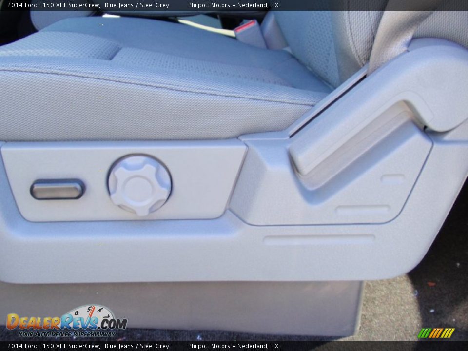 2014 Ford F150 XLT SuperCrew Blue Jeans / Steel Grey Photo #31