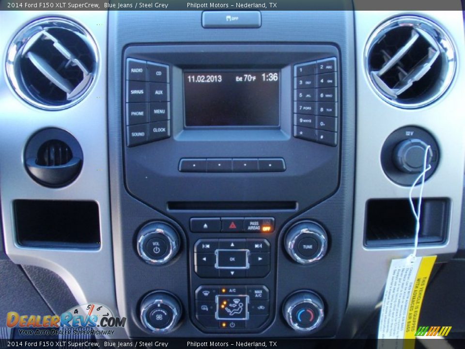 2014 Ford F150 XLT SuperCrew Blue Jeans / Steel Grey Photo #33
