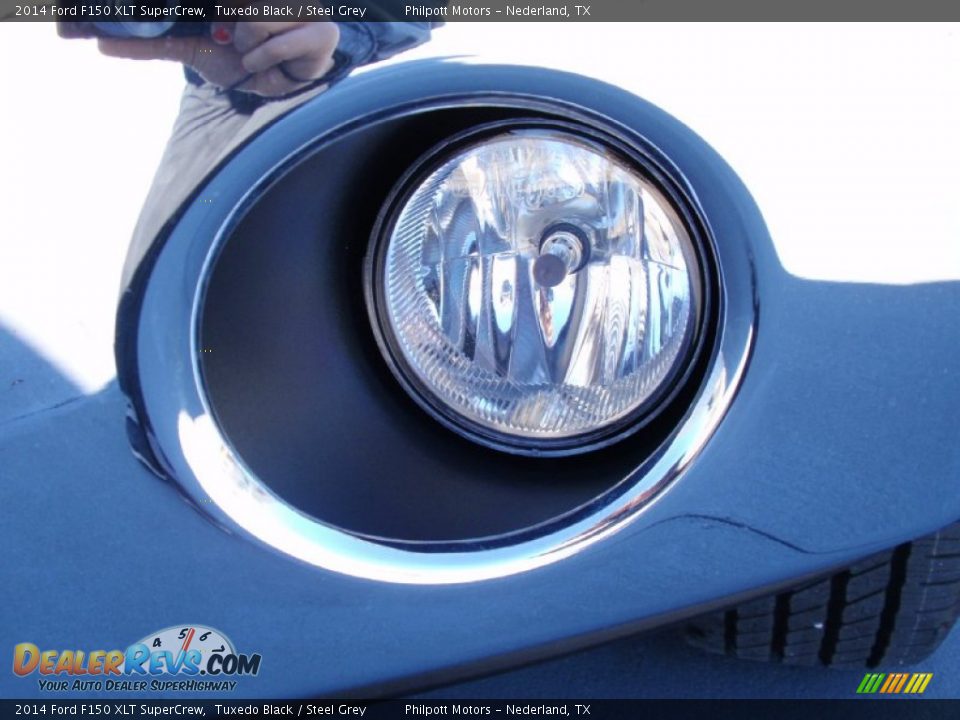 2014 Ford F150 XLT SuperCrew Tuxedo Black / Steel Grey Photo #10