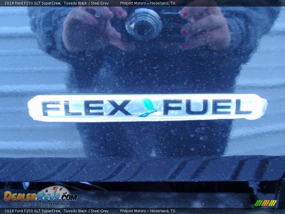 2014 Ford F150 XLT SuperCrew Tuxedo Black / Steel Grey Photo #19