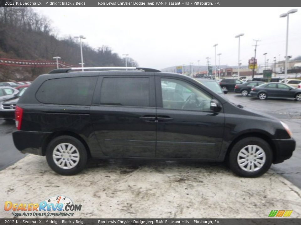 2012 Kia Sedona LX Midnight Black / Beige Photo #6