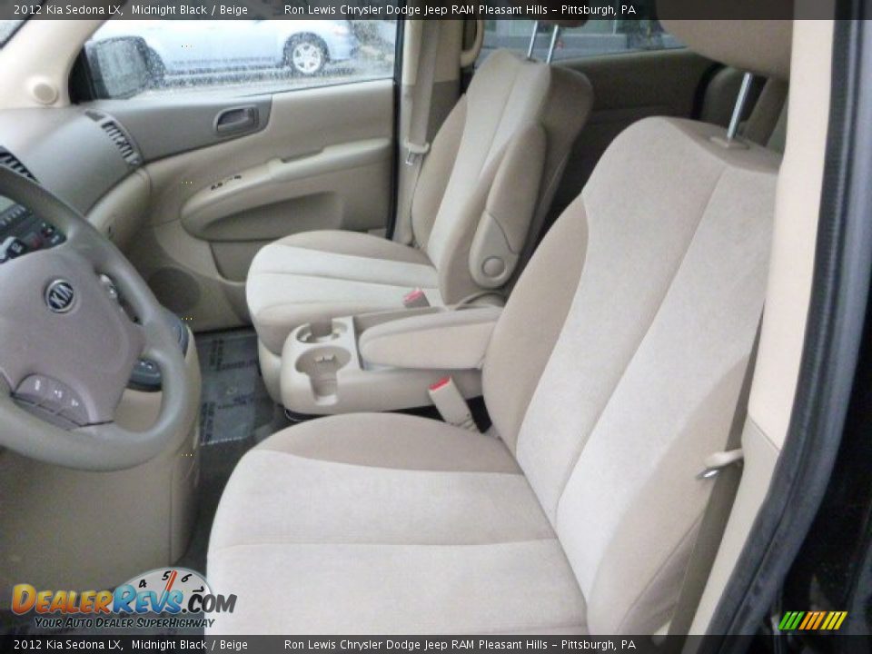 2012 Kia Sedona LX Midnight Black / Beige Photo #10