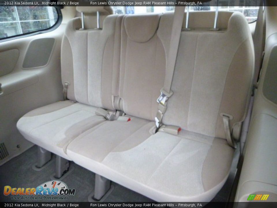 2012 Kia Sedona LX Midnight Black / Beige Photo #12