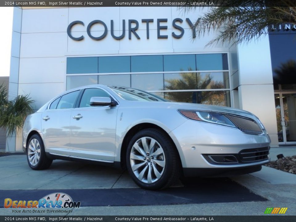 2014 Lincoln MKS FWD Ingot Silver Metallic / Hazelnut Photo #1