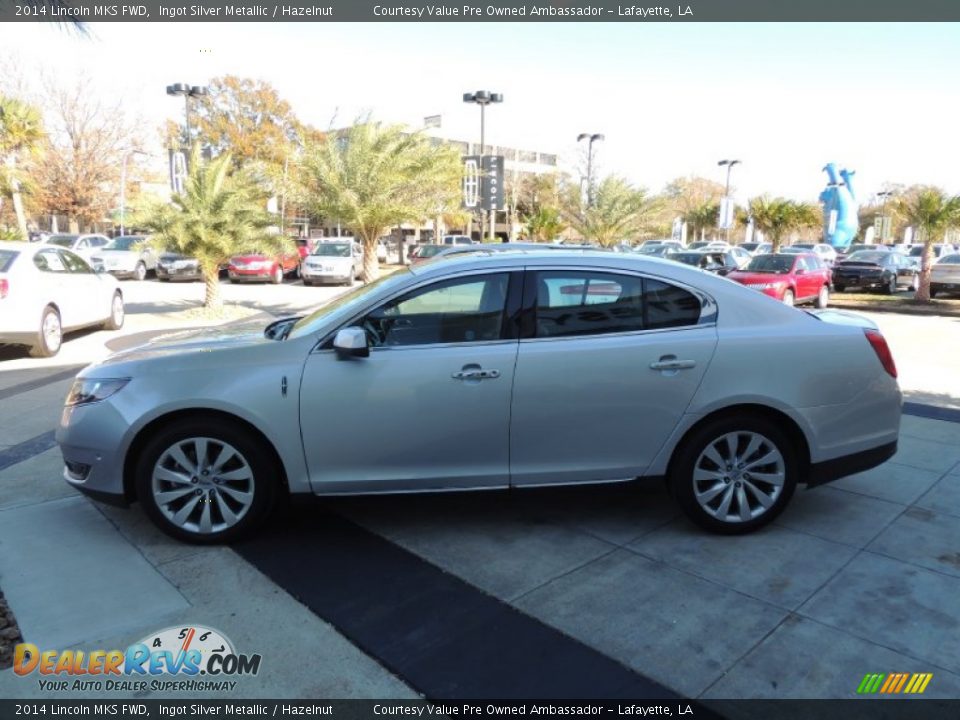 2014 Lincoln MKS FWD Ingot Silver Metallic / Hazelnut Photo #3