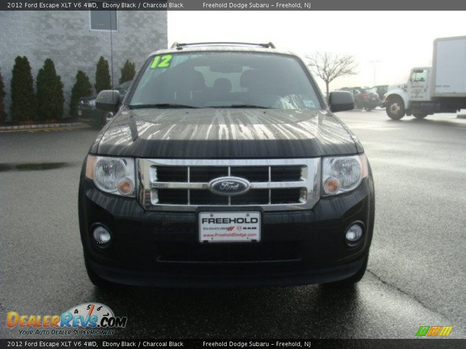 2012 Ford Escape XLT V6 4WD Ebony Black / Charcoal Black Photo #2