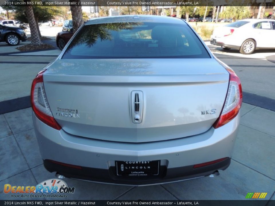 2014 Lincoln MKS FWD Ingot Silver Metallic / Hazelnut Photo #4