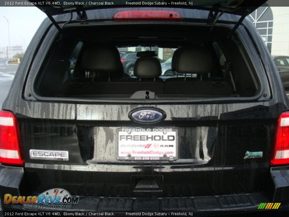 2012 Ford Escape XLT V6 4WD Ebony Black / Charcoal Black Photo #6