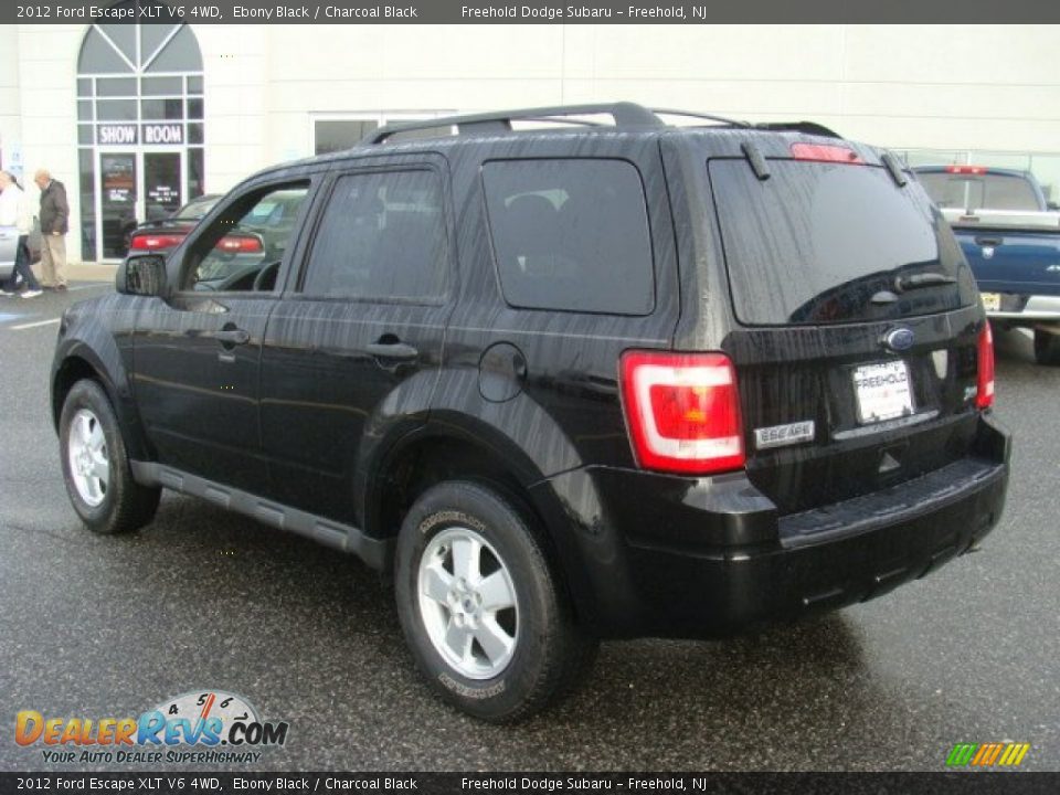 2012 Ford Escape XLT V6 4WD Ebony Black / Charcoal Black Photo #8