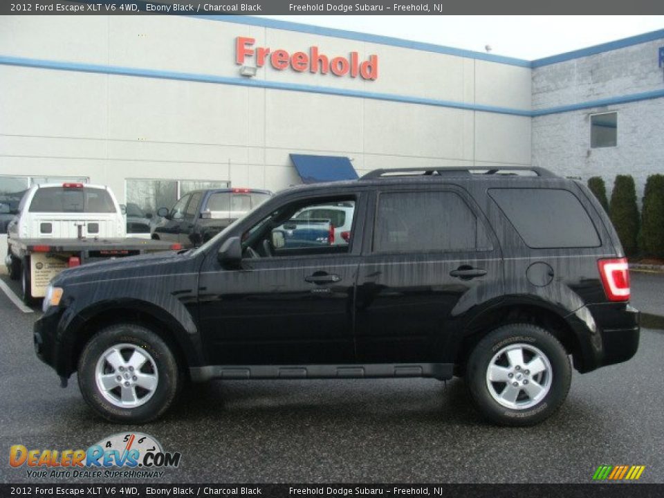 2012 Ford Escape XLT V6 4WD Ebony Black / Charcoal Black Photo #9