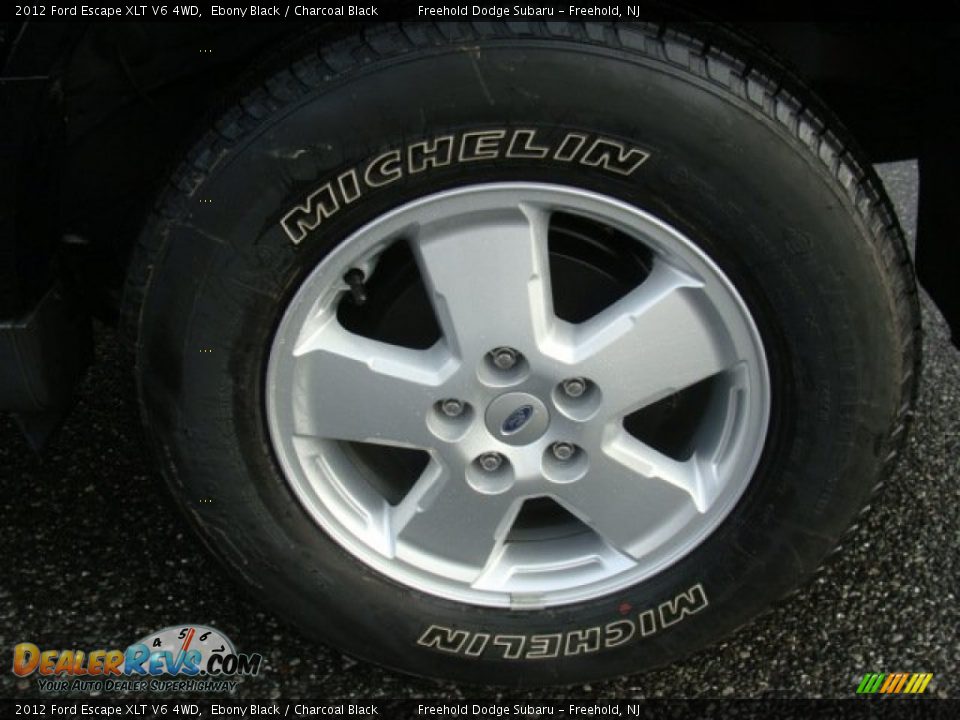 2012 Ford Escape XLT V6 4WD Ebony Black / Charcoal Black Photo #10