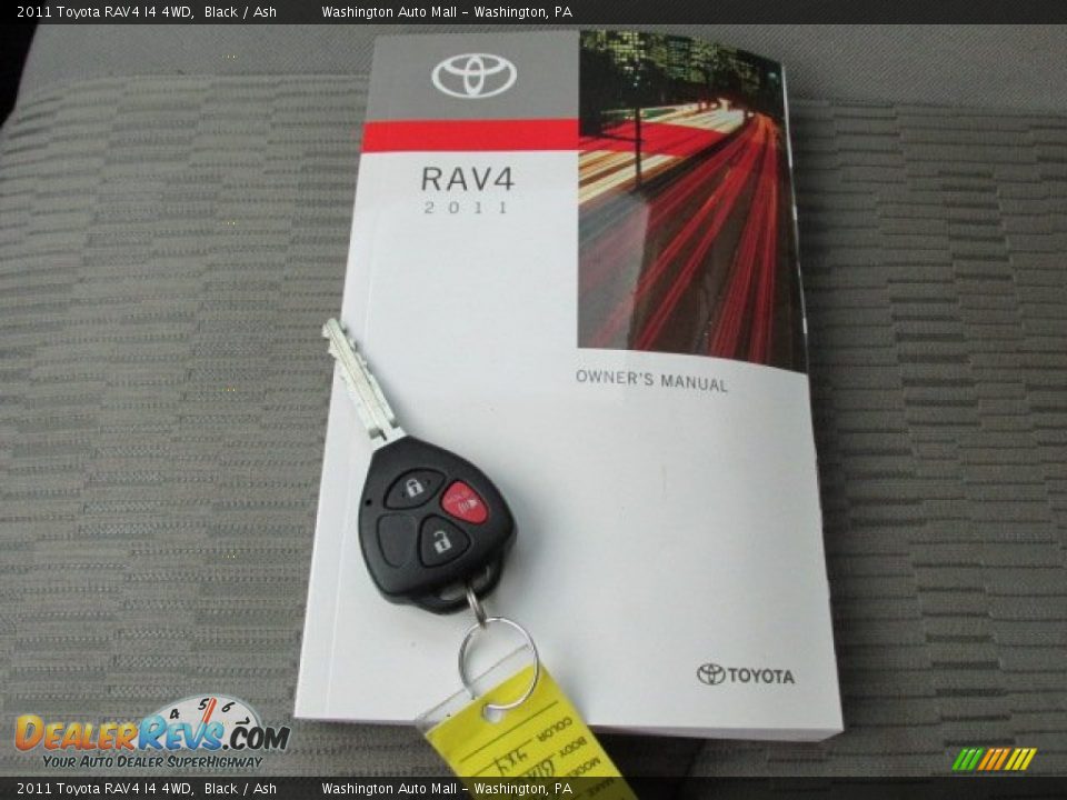 2011 Toyota RAV4 I4 4WD Black / Ash Photo #18