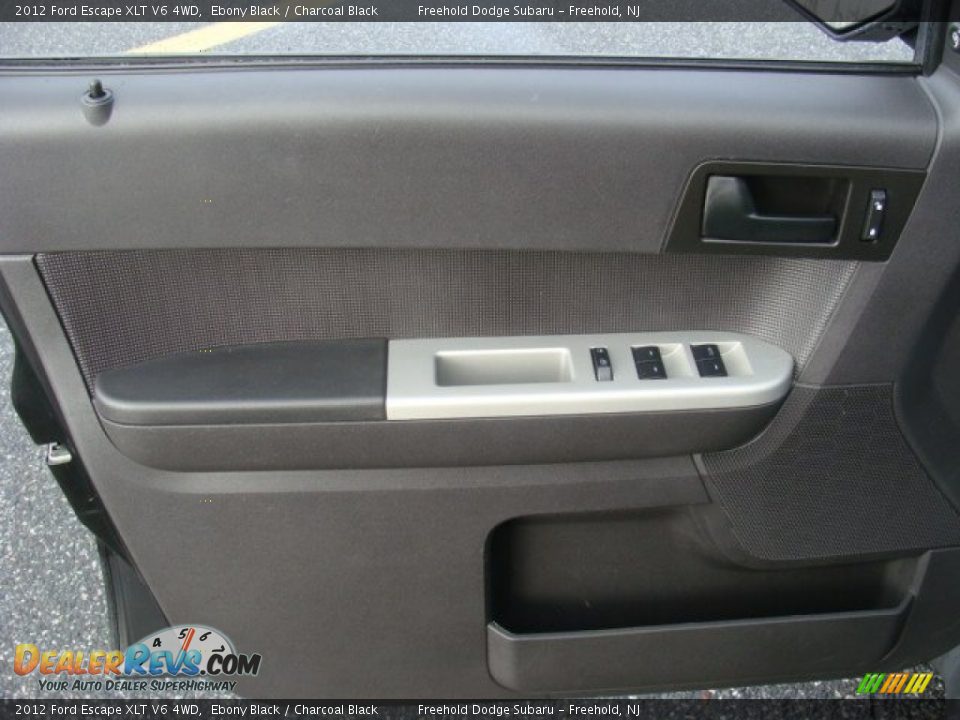 2012 Ford Escape XLT V6 4WD Ebony Black / Charcoal Black Photo #13