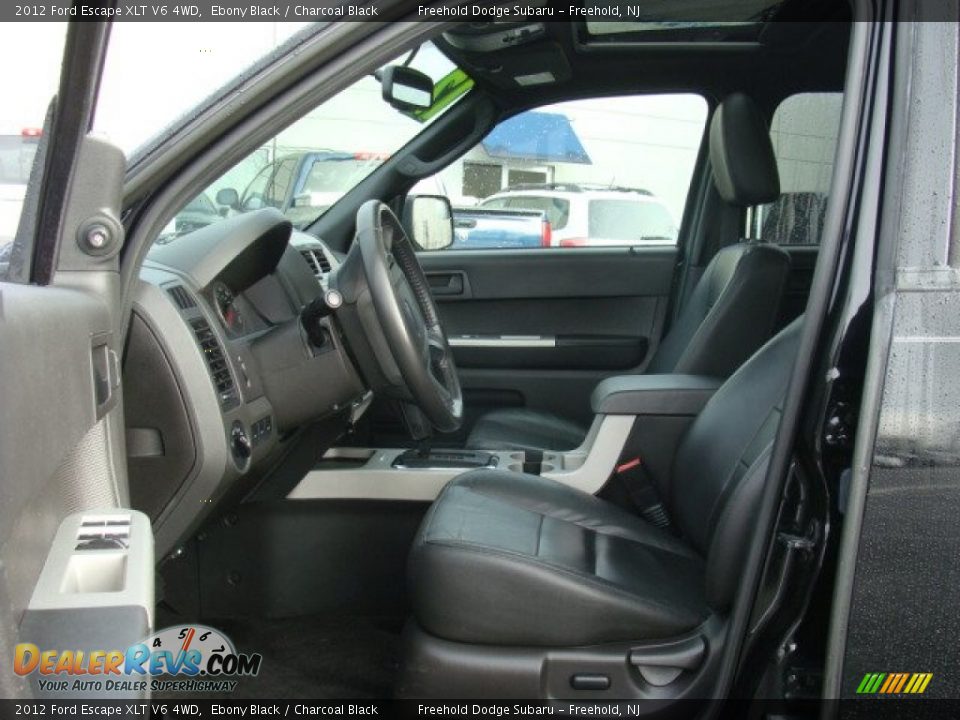 2012 Ford Escape XLT V6 4WD Ebony Black / Charcoal Black Photo #15