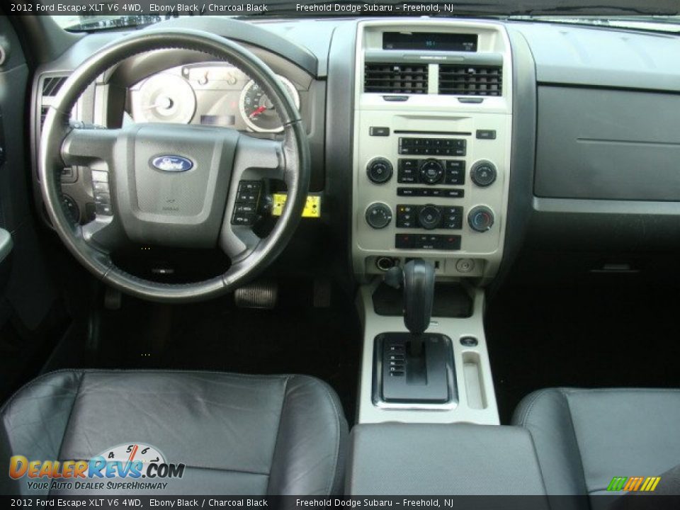 2012 Ford Escape XLT V6 4WD Ebony Black / Charcoal Black Photo #18
