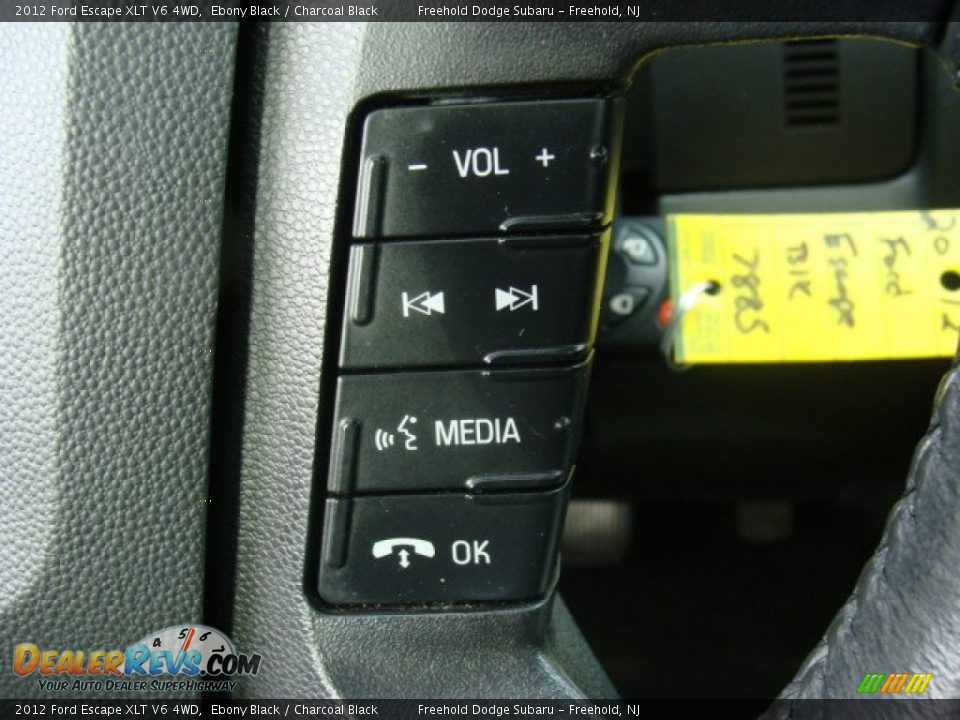 2012 Ford Escape XLT V6 4WD Ebony Black / Charcoal Black Photo #21