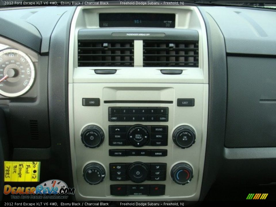 2012 Ford Escape XLT V6 4WD Ebony Black / Charcoal Black Photo #23