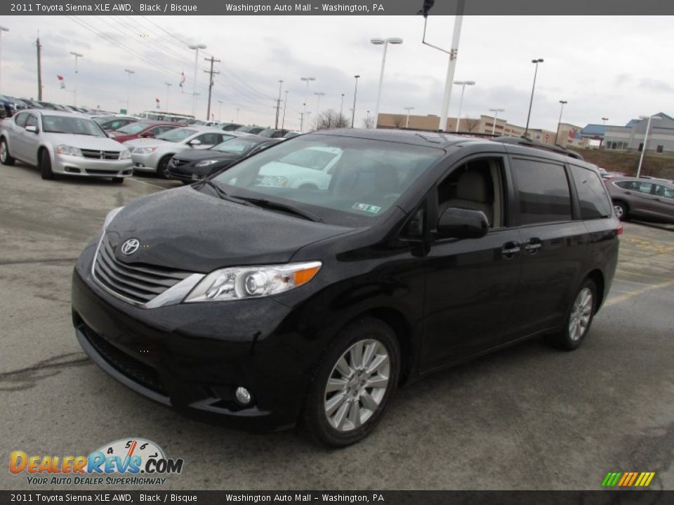 2011 Toyota Sienna XLE AWD Black / Bisque Photo #4