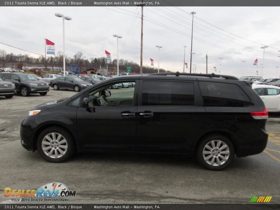 2011 Toyota Sienna XLE AWD Black / Bisque Photo #5