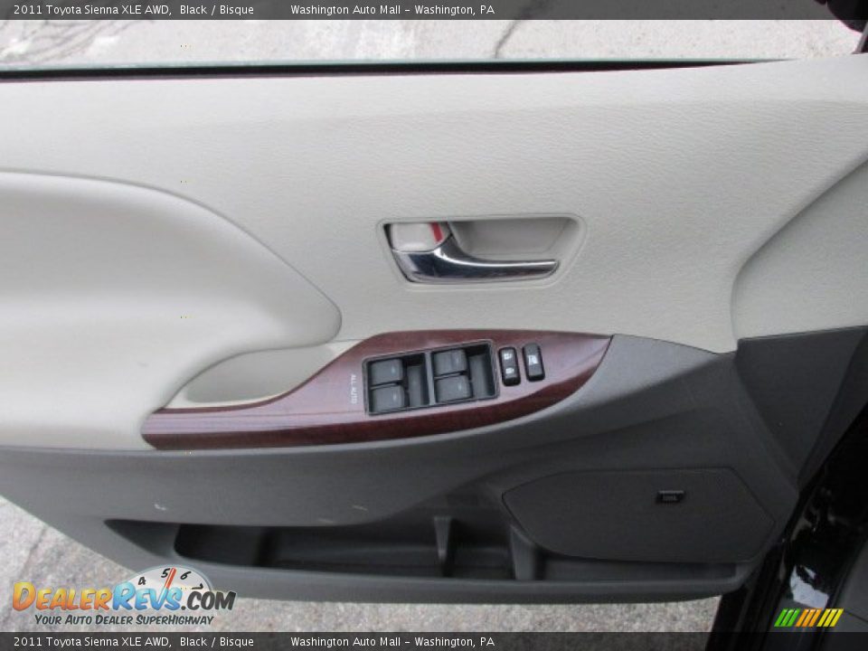 2011 Toyota Sienna XLE AWD Black / Bisque Photo #10