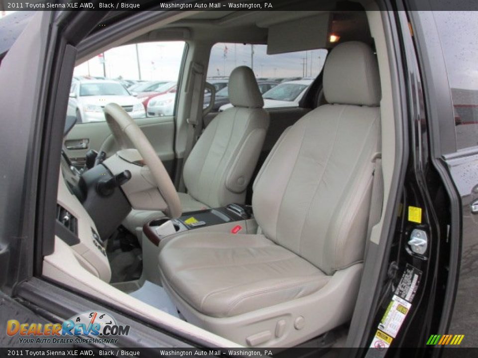 2011 Toyota Sienna XLE AWD Black / Bisque Photo #11