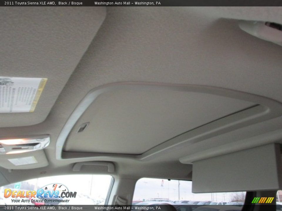 2011 Toyota Sienna XLE AWD Black / Bisque Photo #12