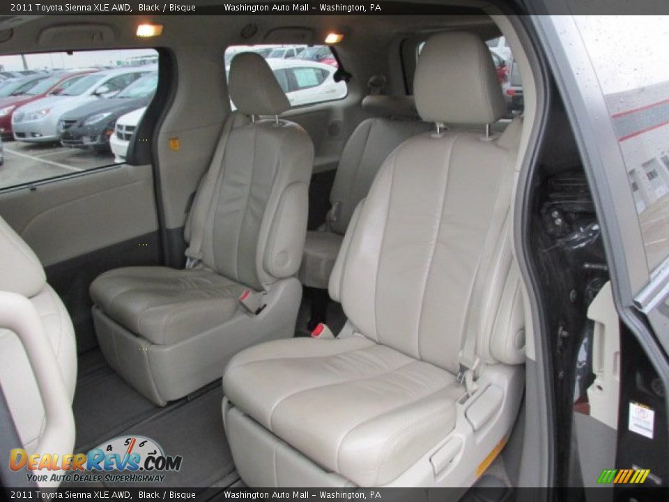 2011 Toyota Sienna XLE AWD Black / Bisque Photo #17