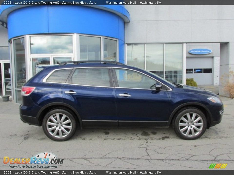 2008 Mazda CX-9 Grand Touring AWD Stormy Blue Mica / Sand Photo #2