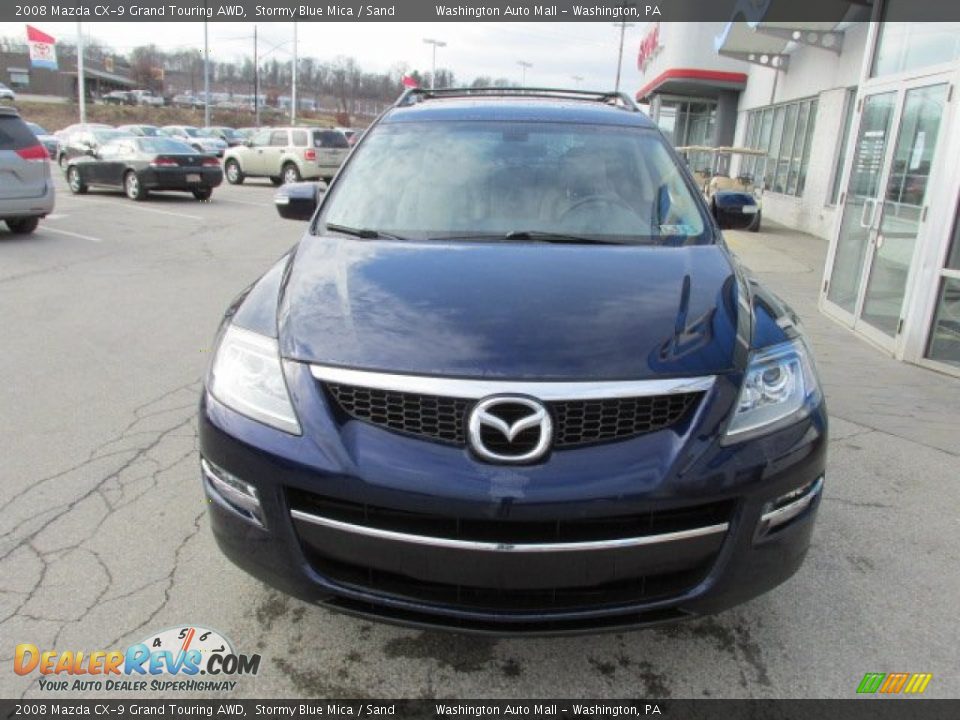 2008 Mazda CX-9 Grand Touring AWD Stormy Blue Mica / Sand Photo #5