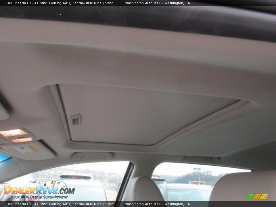 2008 Mazda CX-9 Grand Touring AWD Stormy Blue Mica / Sand Photo #10