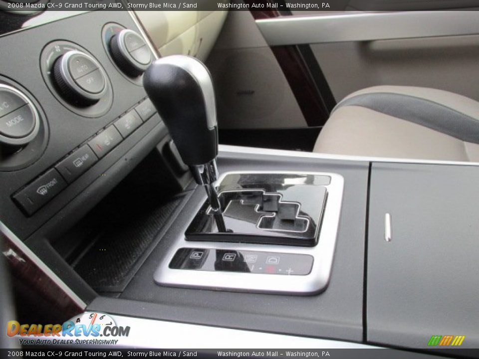2008 Mazda CX-9 Grand Touring AWD Stormy Blue Mica / Sand Photo #15