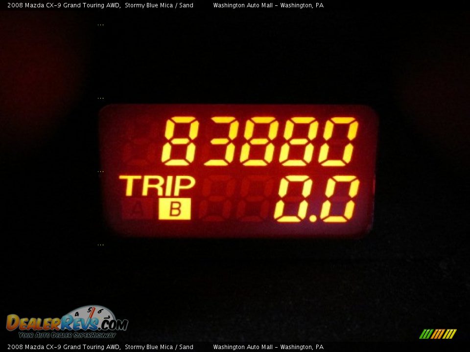 2008 Mazda CX-9 Grand Touring AWD Stormy Blue Mica / Sand Photo #20