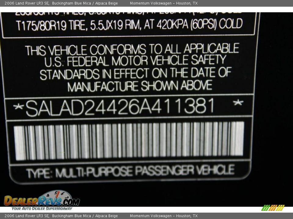 2006 Land Rover LR3 SE Buckingham Blue Mica / Alpaca Beige Photo #33