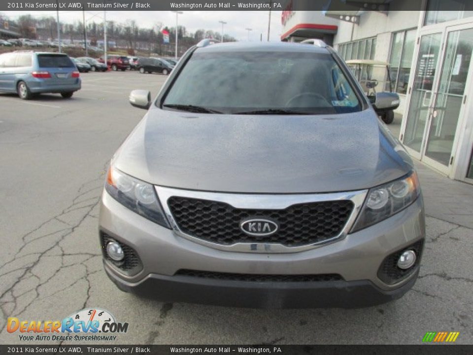 2011 Kia Sorento LX AWD Titanium Silver / Black Photo #4