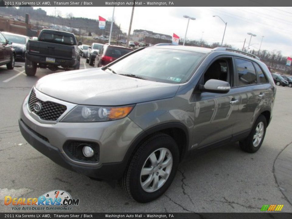 2011 Kia Sorento LX AWD Titanium Silver / Black Photo #5