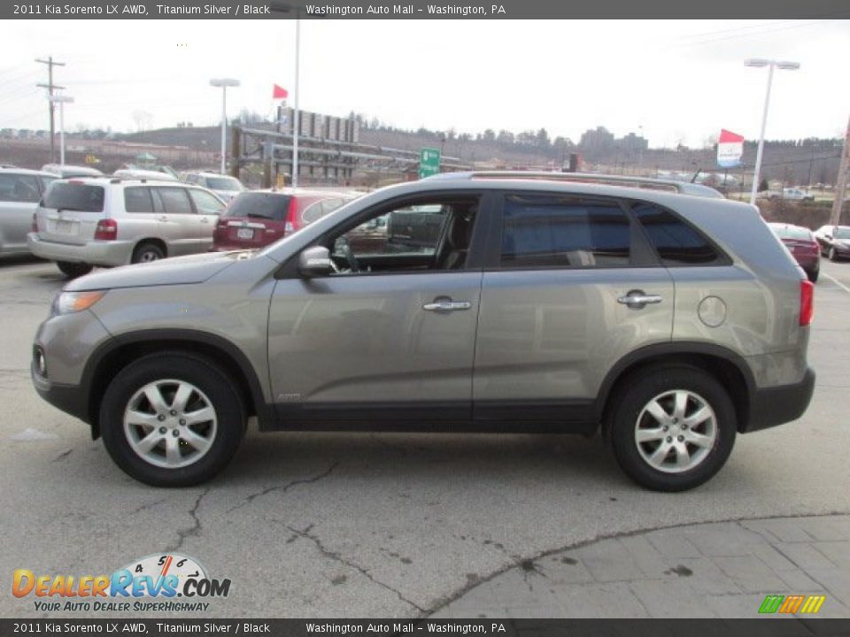 2011 Kia Sorento LX AWD Titanium Silver / Black Photo #6