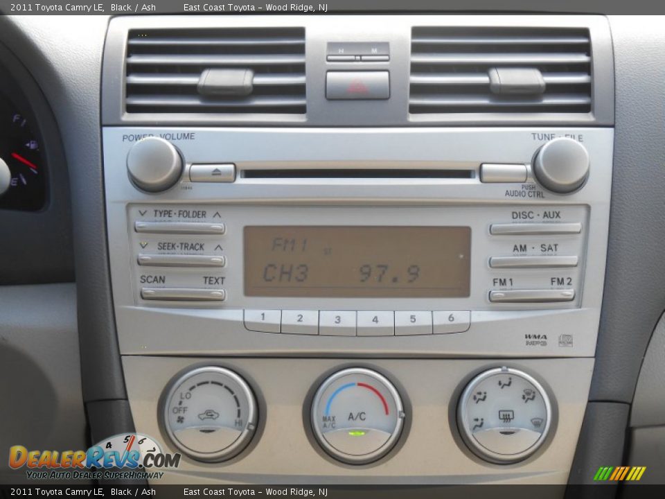 2011 Toyota Camry LE Black / Ash Photo #11