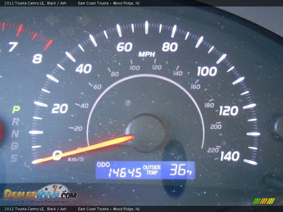 2011 Toyota Camry LE Black / Ash Photo #14
