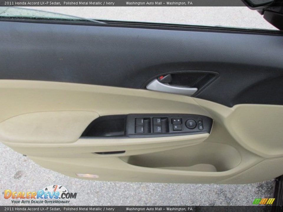 2011 Honda Accord LX-P Sedan Polished Metal Metallic / Ivory Photo #10